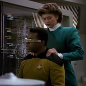 Still of LeVar Burton and Susan Gibney in Star Trek The Next Generation 1987