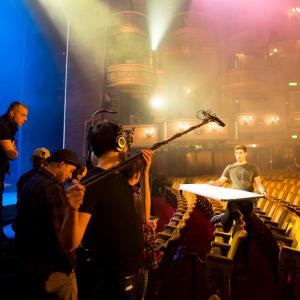 Crew shooting at Theatre Royal Drury Lane The Sting of the Martyr