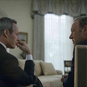 Michel Gill & Kevin Spacey, House of Cards Season 2.
