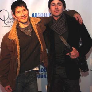 Craig Gilmore Actor The Living End and Gregg Araki Director The Living End attend the Sundance 2008 Queer Lounge opening party