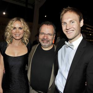James Francis Ginty, Jonathan Mostow, and Radha Mitchell at event of Surrogates