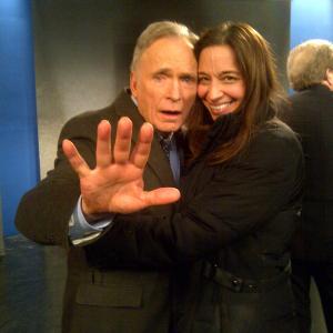 with Dick Cavett on the set of Are We There Yet 2011