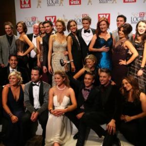 Cast of Home and Away at TV Week Logies Awards (2014)