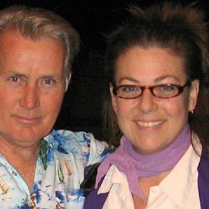MartinSheen Wendy Girard on the set of West Wing 2006