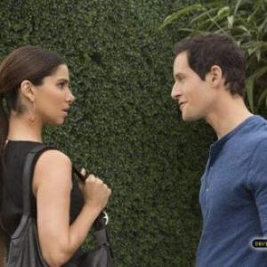 As 'Zach Fowler' on Devious Maids. With Roselyn Sanchez.