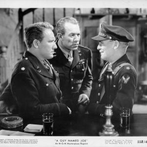 Still of Spencer Tracy Ward Bond and James Gleason in A Guy Named Joe 1943