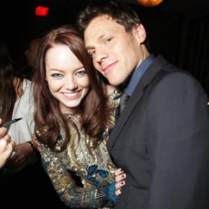 Will Gluck and Emma Stone at event of Easy A 2010