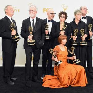 Frances McDormand, Jane Anderson, Lisa Cholodenko, David Coatsworth, Gary Goetzman, Richard Jenkins and Steve Shareshian at event of The 67th Primetime Emmy Awards (2015)
