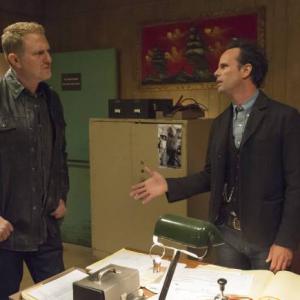 Still of Michael Rapaport and Walton Goggins in Justified 2010