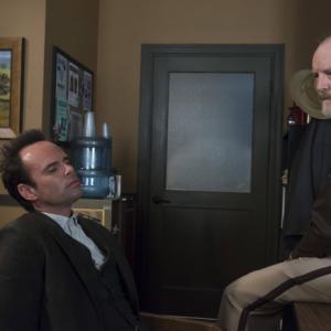 Still of Jim Beaver and Walton Goggins in Justified 2010