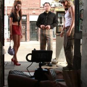 Behind the scenes still from film, 