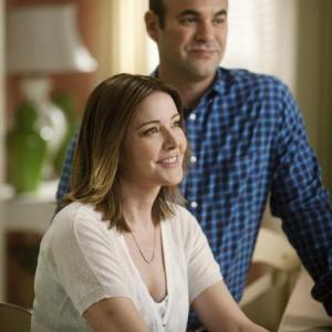 Still of Ian Gomez and Christa Miller in Cougar Town 2009