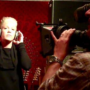 Dana photographs Pink for We Are The World 25