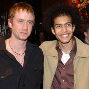 Rick Gonzalez and Chad Lindberg at event of The Rookie (2002)