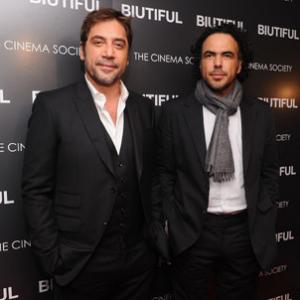 Javier Bardem and Alejandro González Iñárritu at event of Biutiful (2010)