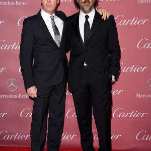 Michael Keaton and Alejandro González Iñárritu
