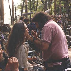 Touch up on set of THE LAST OF THE MOHICANS 1991