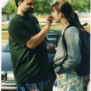 Jeff touching up Mandy Moore on A WALK TO REMEMBER