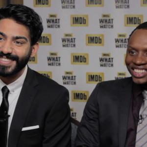 Still of Malcolm Goodwin and Rahul Kohli in IMDb What to Watch 2013