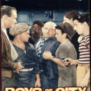 Vince Barnett David Gorcey Leo Gorcey Bobby Jordan Ernest Morrison and Dave OBrien in Boys of the City 1940