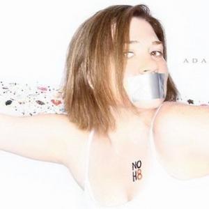 Karen-Eileen Gordon photographed by Adam Bouska in Los Angeles for the NOH8 Campaign