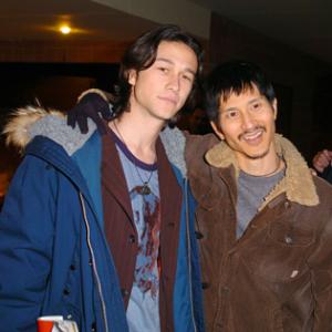 Gregg Araki and Joseph Gordon-Levitt at event of Mysterious Skin (2004)