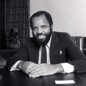 Berry Gordy, Founder & Chairman Motown Records in Los Angeles circa 1980