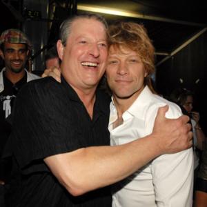 Jon Bon Jovi and Al Gore
