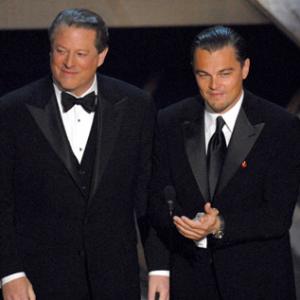 Leonardo DiCaprio and Al Gore at event of The 79th Annual Academy Awards (2007)