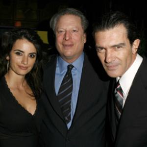 Antonio Banderas, Penélope Cruz and Al Gore