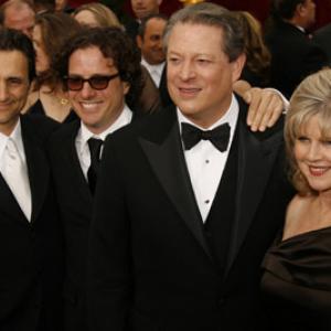 Lawrence Bender, Al Gore, Tipper Gore and Davis Guggenheim at event of The 79th Annual Academy Awards (2007)