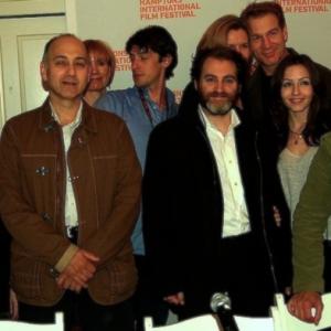 Casting Director & Producer Amy Devra Gossels (left) with Filmmaker Jay Anania and the cast she assembled for the Sloan Foundation Reading event at The Hamptons International Film Festival 2010 from left: Ned Eisenberg (