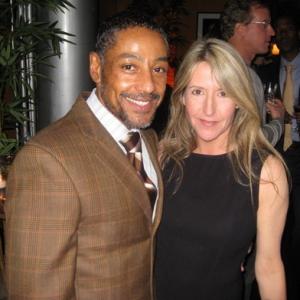 Actor/Director Giancarlo Esposito and Casting Director and Producer Amy Devra Gossels attend the 2008 Gotham Awards