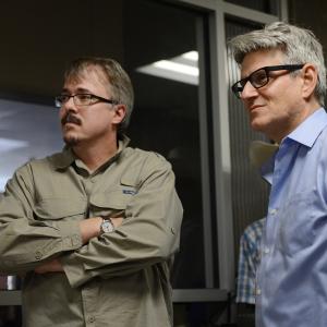 Vince Gilligan and Peter Gould in Better Call Saul 2015