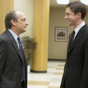 Still of David Paymer and Topher Grace in In Good Company (2004)