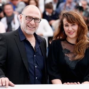 Actors Tzahi Grad and Maayan Turgeman attend the Loin De Mon Pere photocall during the 67th Annual Cannes Film Festival on May 15 2014 in Cannes France