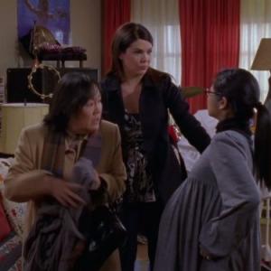Still of Keiko Agena Lauren Graham and Emily Kuroda in Gilmore Girls 2000