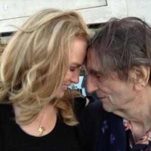At The premiere of Sophie Hubers movie Partly Fiction with harry Dean Stanton