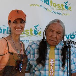 World Fest Earth Day 2013 with host, Mariana Tosca and celebrity guest speaker, Saginaw Grant