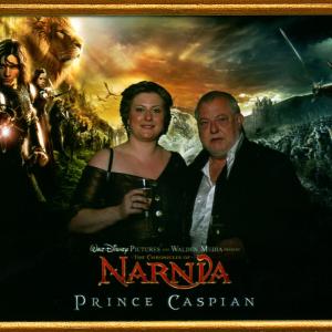 with daughter Gail at the Chronicles of NarniaPrince Caspian NewYork premiere