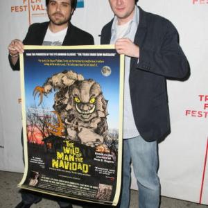 L-R: Co-directors Justin Meeks and Duane Graves at the world premiere of THE WILD MAN OF THE NAVIDAD, Tribeca Film Festival, April 24, 2008, New York City