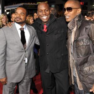 Jamie Foxx, F. Gary Gray and Tyrese Gibson at event of Law Abiding Citizen (2009)