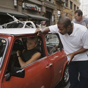Charlize Theron and F Gary Gray in The Italian Job 2003
