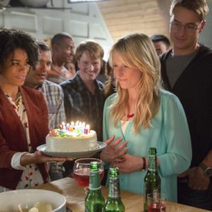 Still of Mamie Gummer, Jack Rowand, Justin Hartley and Kelly McCreary in Emily Owens M.D. (2012)