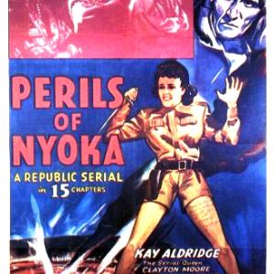 Kay Aldridge, Lorna Gray, Charles Middleton and Georges Renavent in Perils of Nyoka (1942)