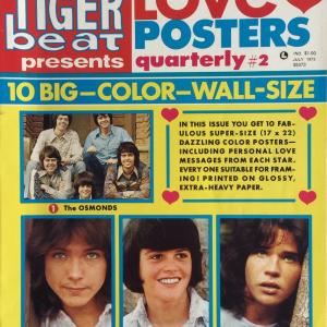Cover Tiger Beat Magazine presents Love Posters (July 1972)