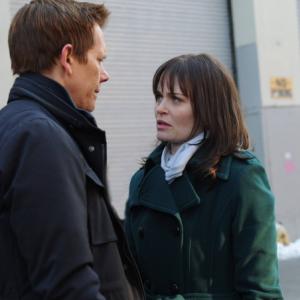Still of Kevin Bacon and Sprague Grayden in The Following 2013