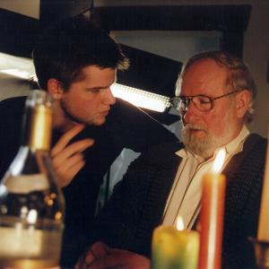 Steven Grayhm directing actor Janusz Wijata.