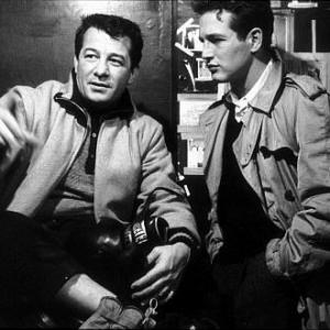 Somebody Up There Likes Me Rocky Graziano  Paul Newman on the set 1956