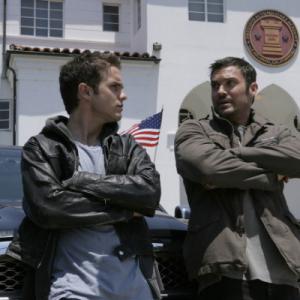 Still of Brian Austin Green and Thomas Dekker in Terminator The Sarah Connor Chronicles 2008